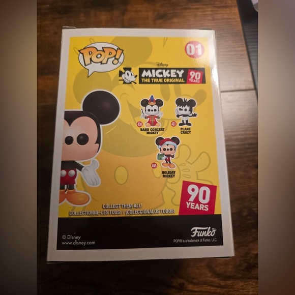 Funko Pop The True Original Mickey Mouse 90 Year #01 Blue NEW Limited Edition - Picture 3 of 5
